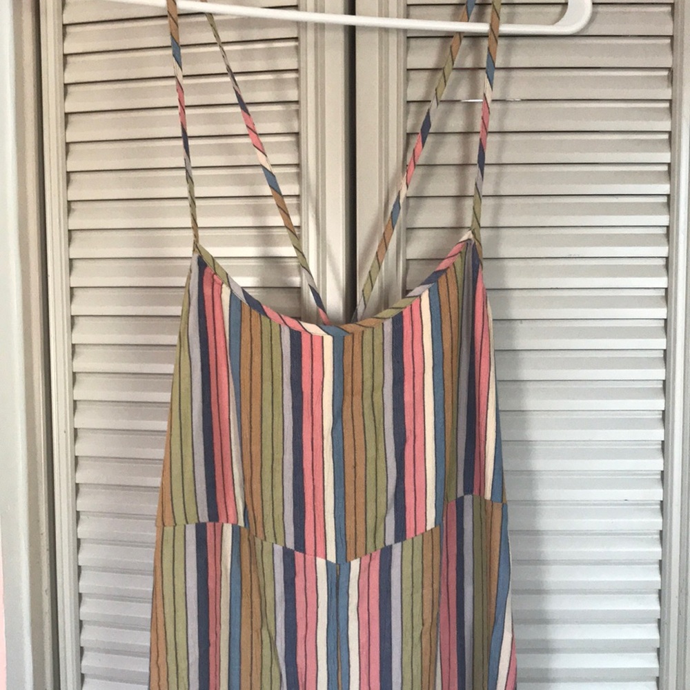Worn Once! Striped Jumpsuit
